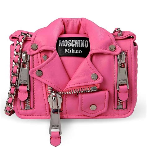 moschino leather jacket bag replica|moschino leather handbags.